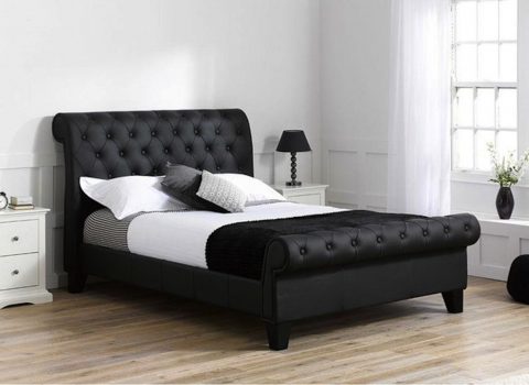 Luxurious and comprehensive faux leather bed frame singapore
